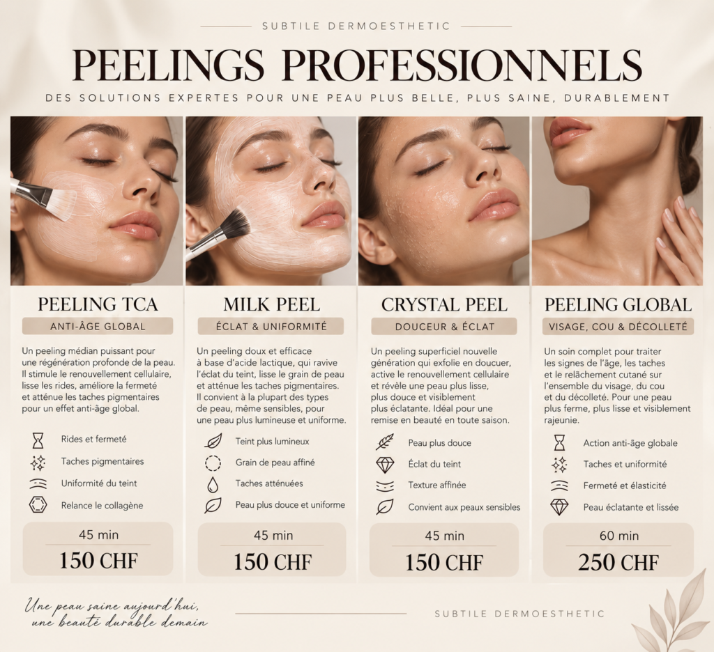 Peeling professionnel à Lausanne
