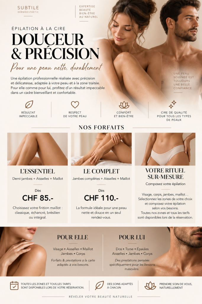Epilation à la cire pour ELLE & LUI